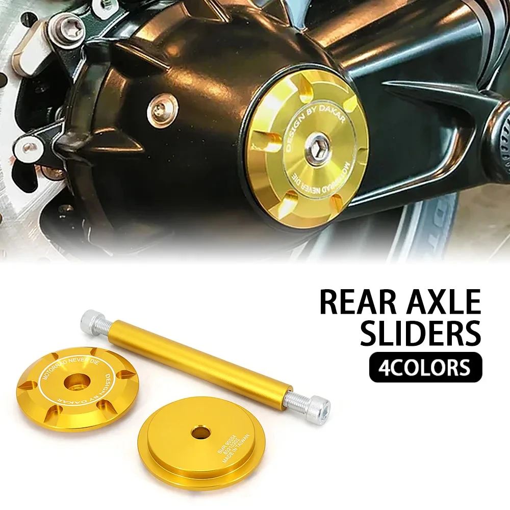 

Rear Refit Wheel Fork Axle Cap, Crash Pads, Slider Protector for BMW, RnineT Scramble, RNINET, Racer R NINET Pure Urban G S, New