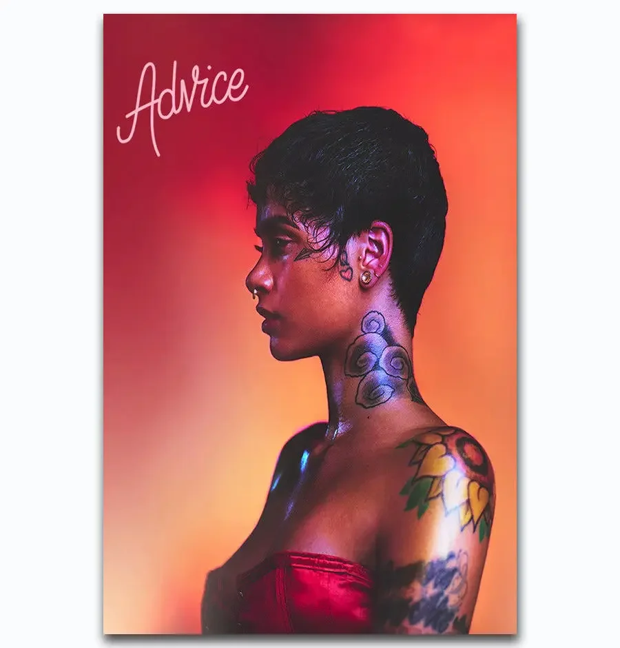 New Kehlani Advice Pop Music Beauty Girl-Silk Art Poster Wall Sicker Decoration Gift