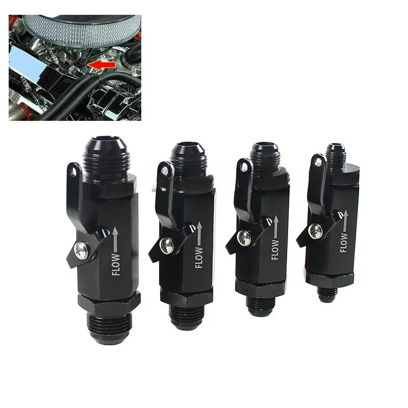 Aluminum AN6-AN12 Fuel Check Valve One Way Non Return Valve For Air Oil Fuel Line Auto Parts