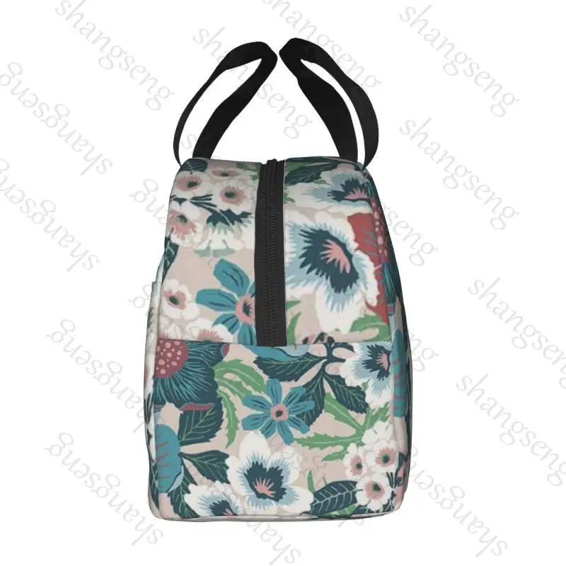 Cartoon flower pattern Lunch bag insulated lunch box bag students and office workers carry lunchs box bag insulated Lunch Pack