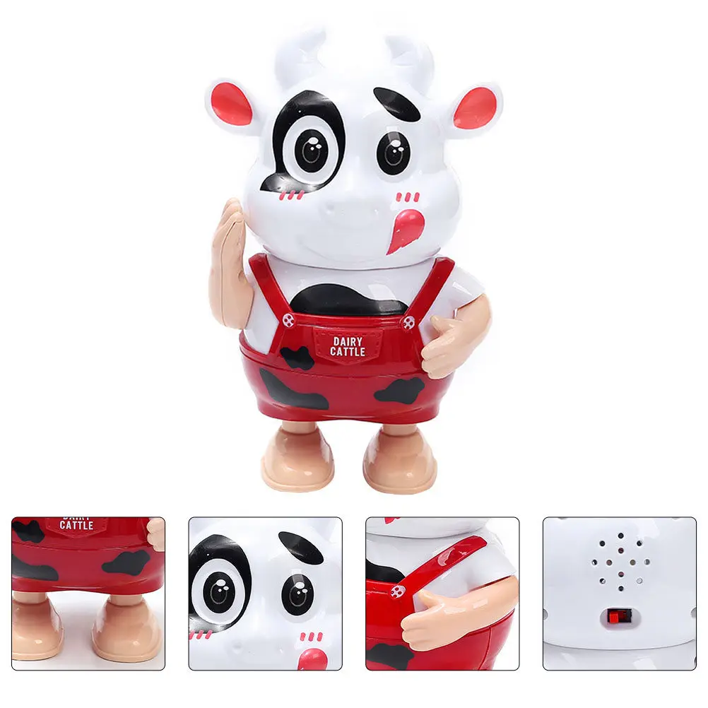 

1Pcs Musical Light Up Interactive Educational Cattle Plaything for Kids Toddlers Year of New Year Mascot