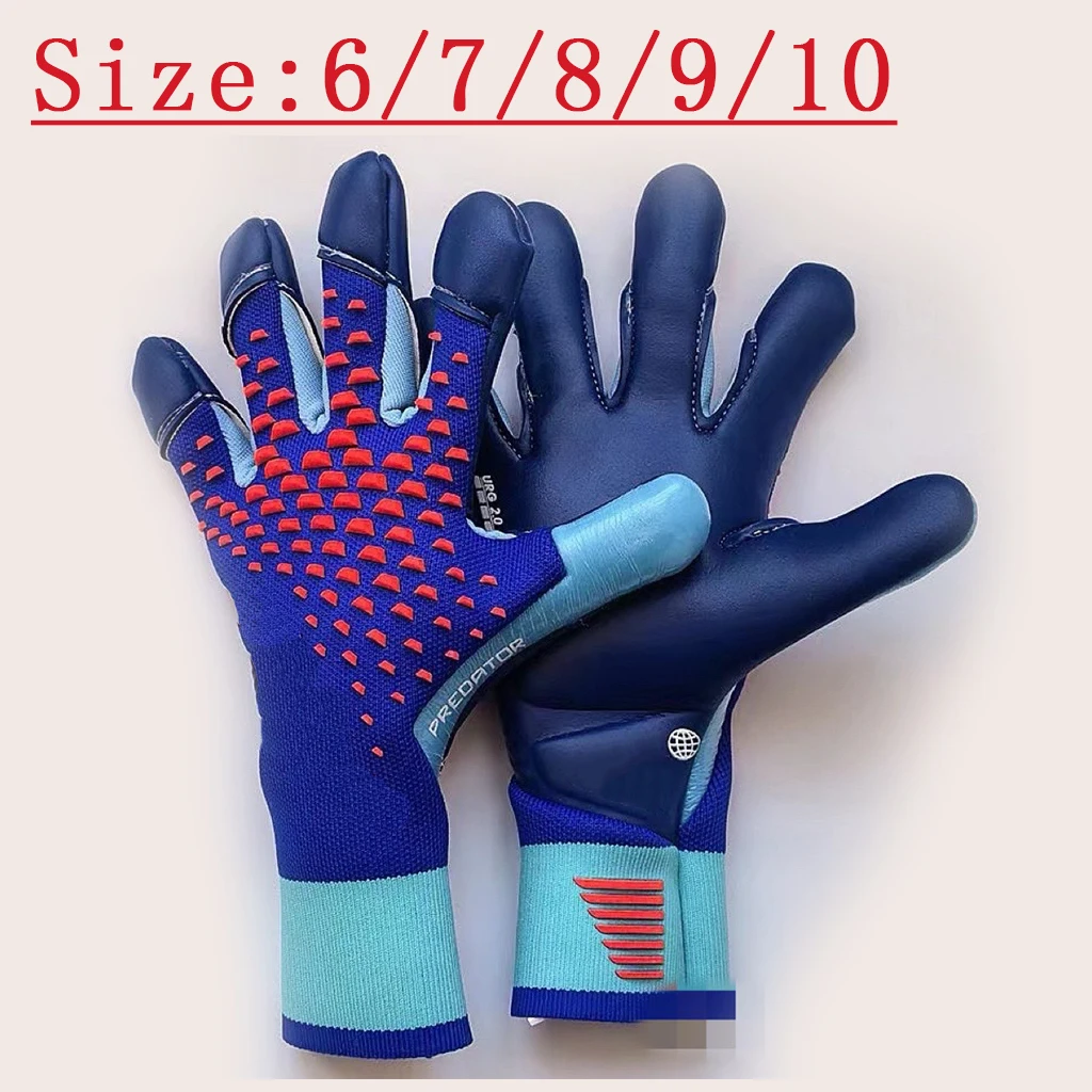 Goalkeeper Gloves For Men Goalie Gloves Thicken Latex Football Soccer Anti-slip Soccer Adults Goalie Gloves