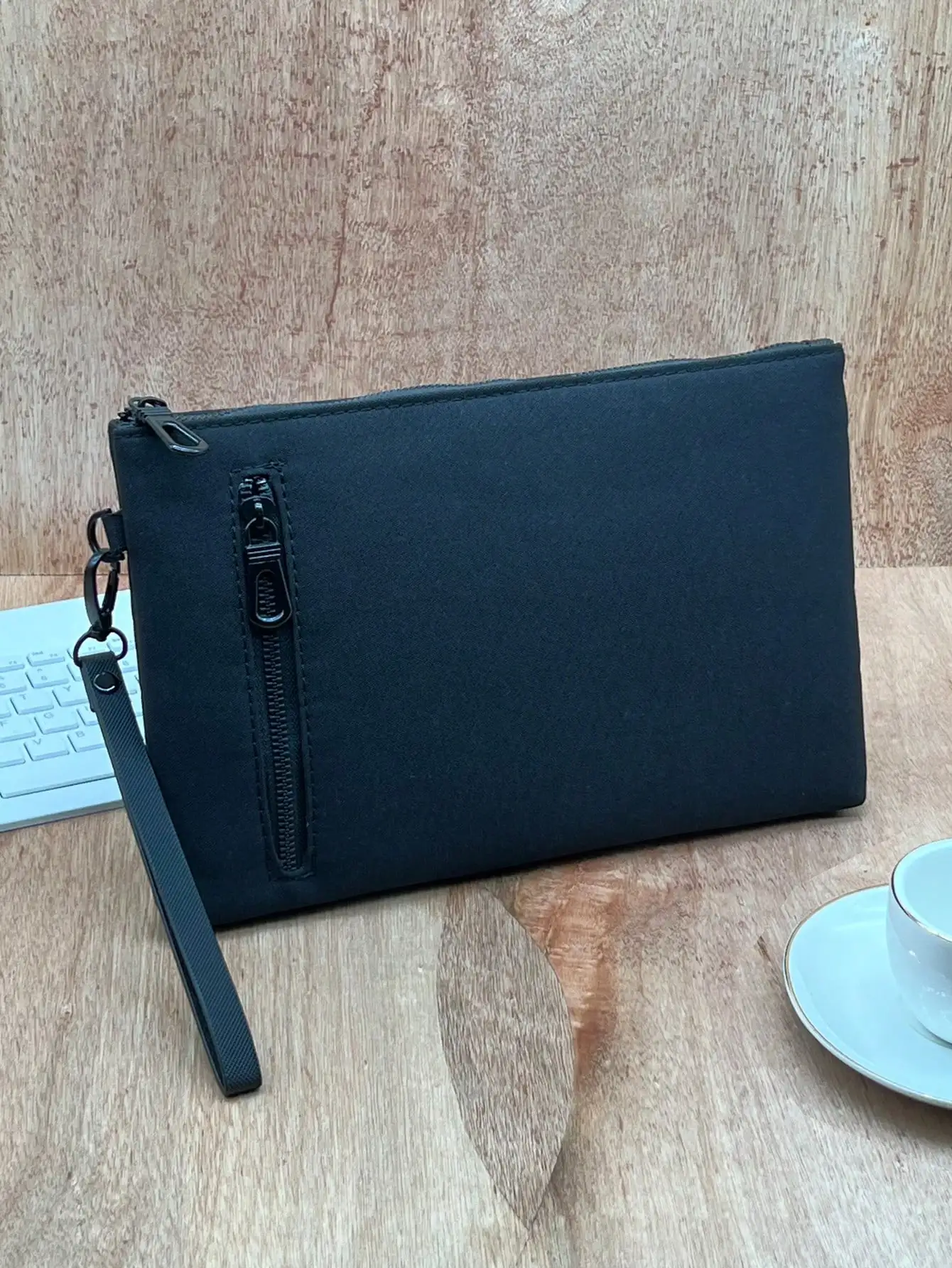 

Деловая простая сумка, модная повседневная ультратонкая портативная сумка на молнии на запястье, сумка для мобильного телефона, сумка подмышками, мужской клатч