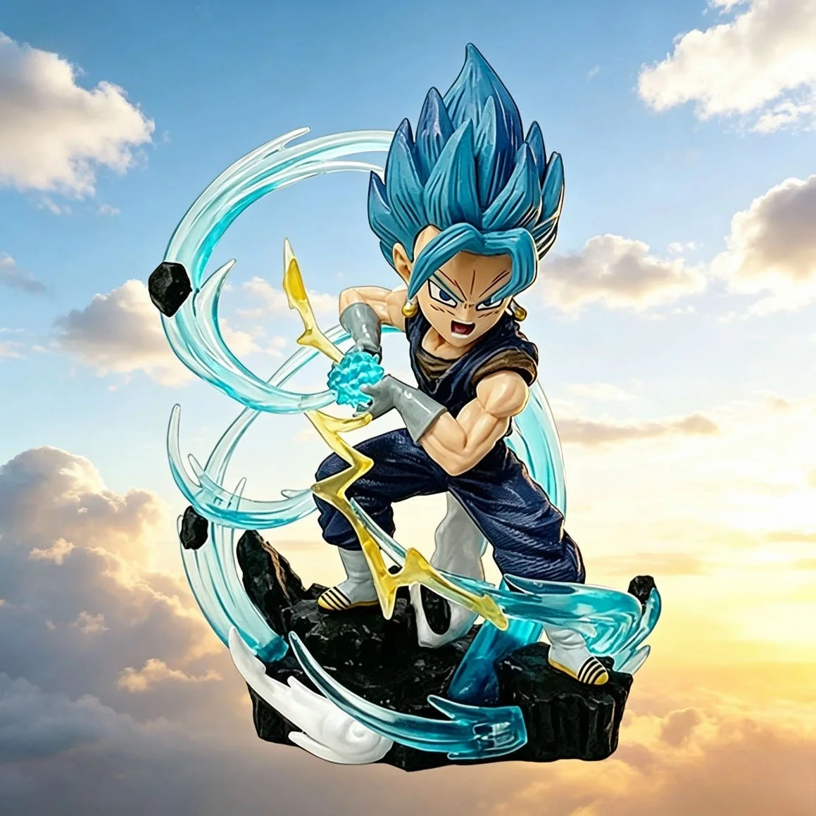 Figura de acción de Dragon Ball Z, versión Q, Vegetto, 11CM, colección de figuras, modelo de juguete para regalos infantiles