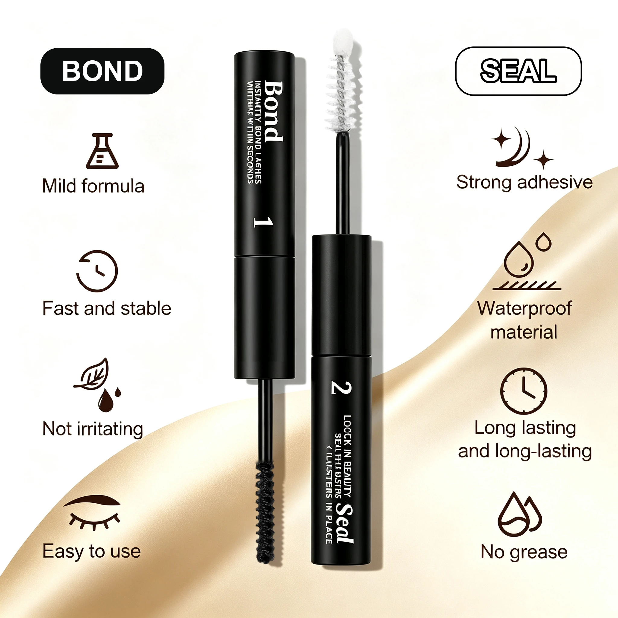 لاصق ومثبت للرموش لتركيب مجموع - مراجعة Waterproof Mascara Wand وسعره