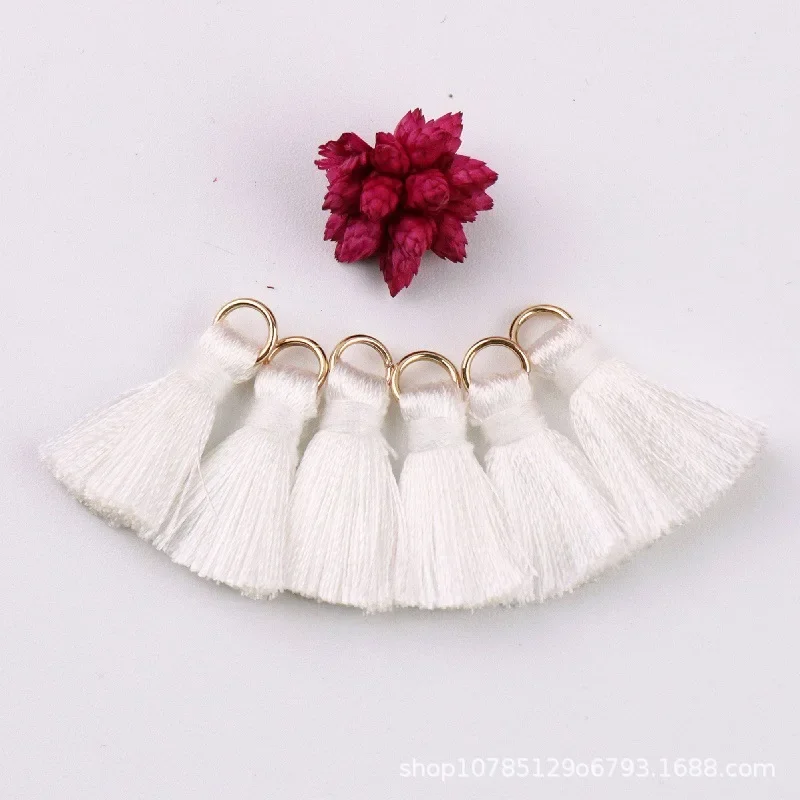 20pcs Polyester Trim Fringe Tassel Sewing Curtains Accessories DIY Keychain Cellphone Straps Pendant Tassels for Jewelry Making