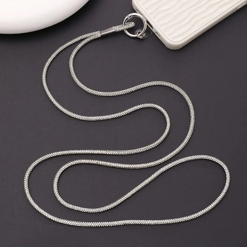 Luxury Crystal Rhinestone Phone Lanyard Bright Bling Bling Phone Anti-lost Rope Hanging Cord Phone Accessories