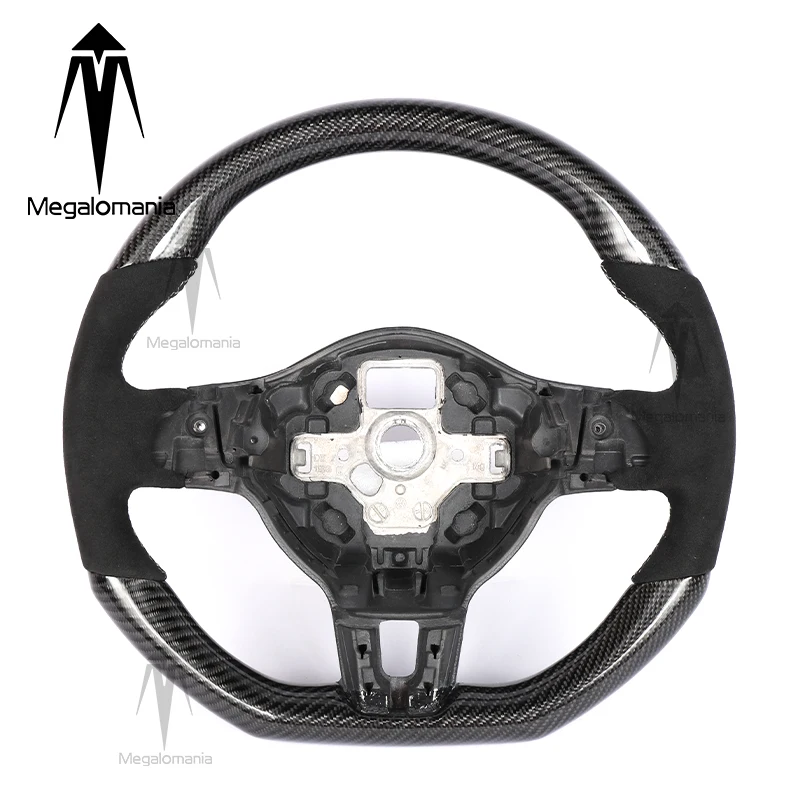 

Fit For Volkswagen Golf 6 MK6 MK5 Polo CC B7 Scirocco R Passat Jetta Tiguan Bora Carbon Fiber Steering Wheel