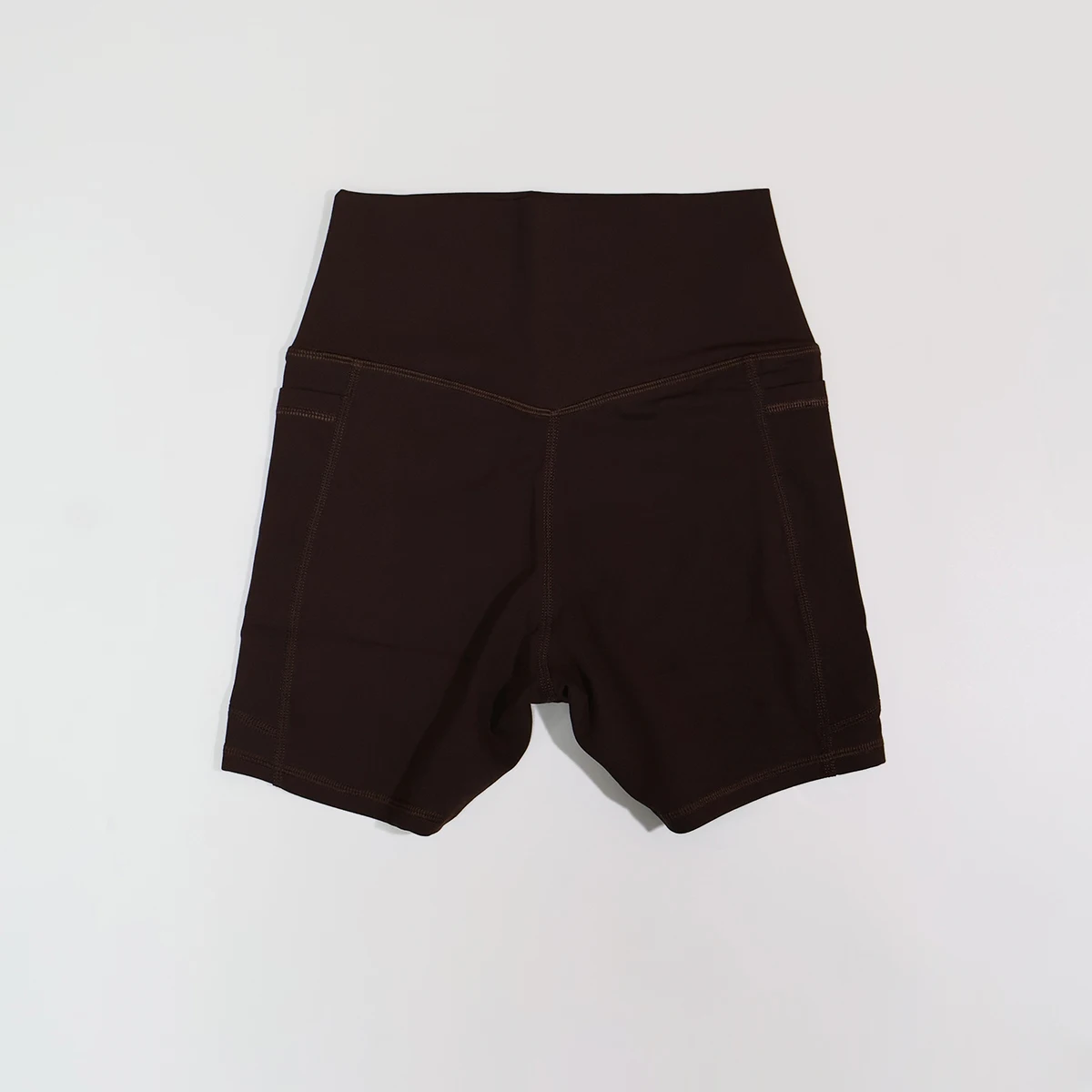 Damen-Sportshorts-Set mit hoher Taille, Taschen-Details, eng anliegende Laufhose, Damen-Fitness-Workout-Yoga-Leggings, Po-Lifting – Detail 10