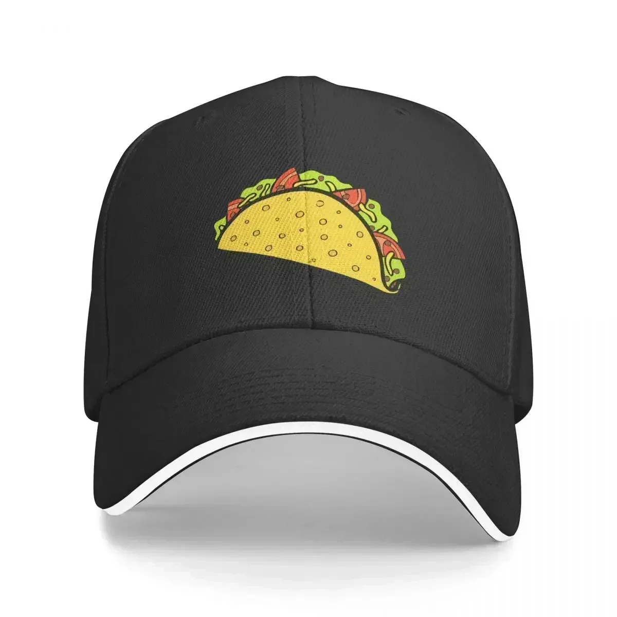 It's Taco Time! In Pink! Unisex Caps Outdoor Trucker Baseball Cap Snapback Breathable Hat Customizable Polychromatic Hats