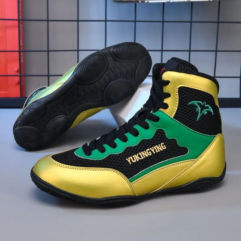 2026 New Luxury Wrestling Boots Man Comfortable Gym Training Shoe Non-Slip Fighting Shoe for Men Top Quality Boxing Sneakers Men