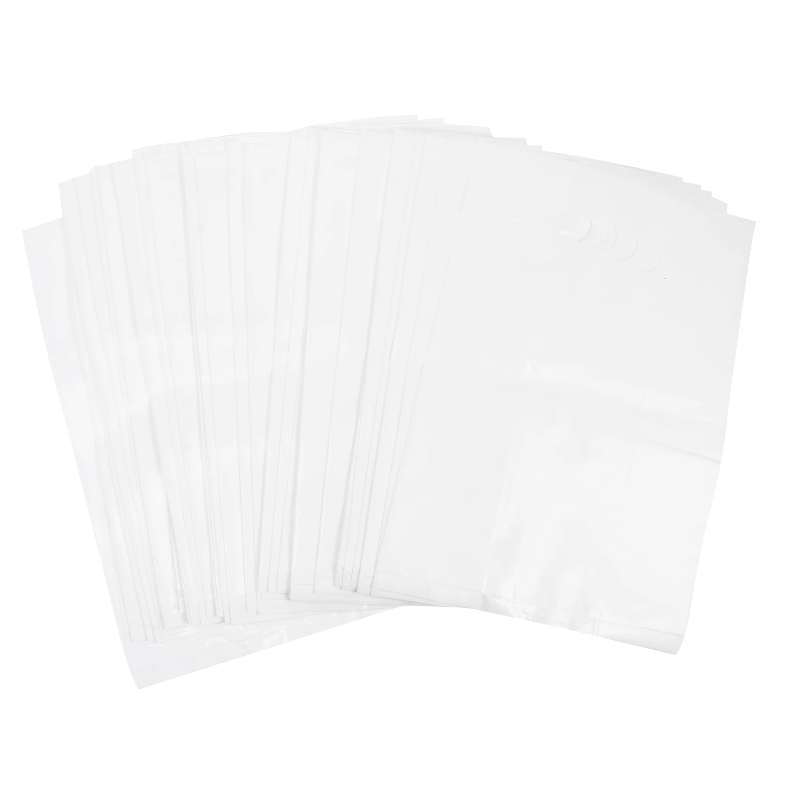 

50 Pcs H bags Lightweight Food Service Bags Plastic Takeaway Food Service Packing Storage Grocery Bags