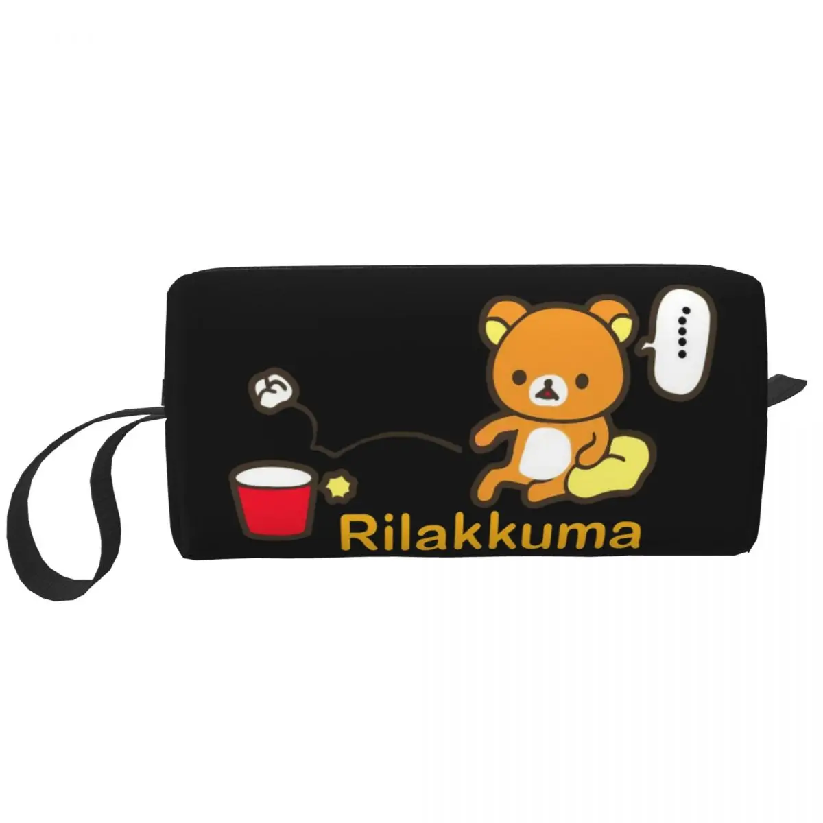 Rilakkuma Cartoon Makeup Bag Pouch Cosmetic Bag Travel Toiletry Bag Organizer Storage Bag for Women