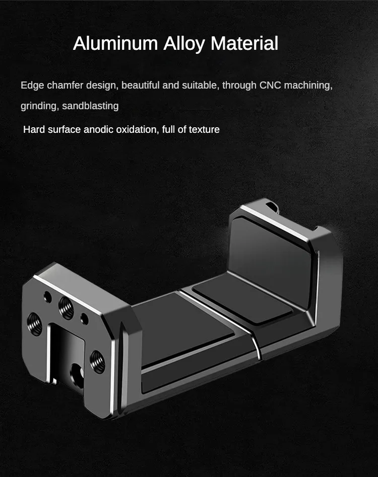 Metall Telefon Halterung Halter Telefon Clip Clamp Dual Kalten Schuh Halterung für 38mm Arca-Swiss Stativ Mikrofon Füllen licht Monitor Ständer – Detail 1