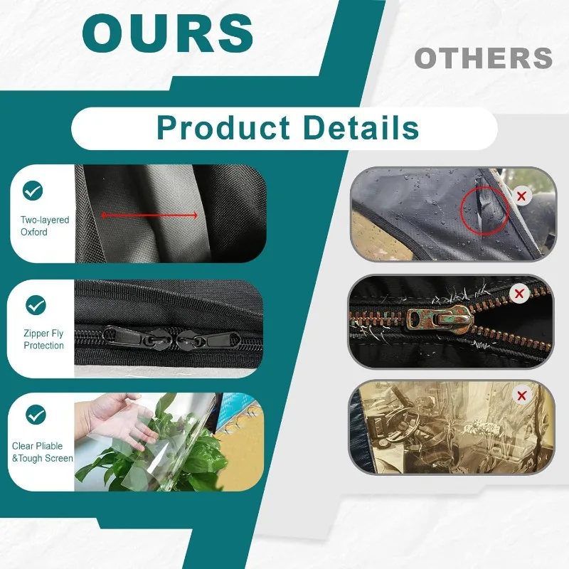 حاوية أبواب جانبية ناعمة Ranger XP 1000 4 متوافقة مع Polaris Ranger XP 1000 Crew 4 مقاعد 2019-2025 باب جانبي مع