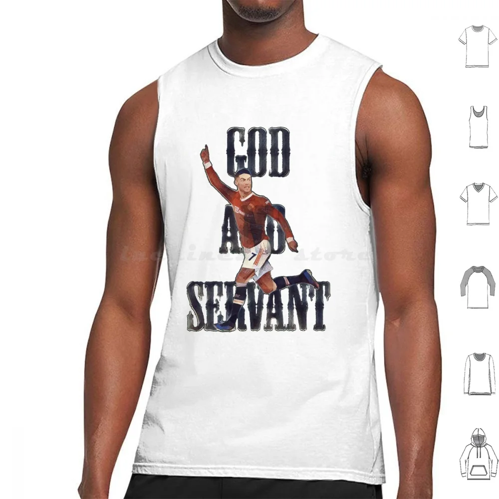 God And Servant Tank Tops Print Cotton Ronaldo