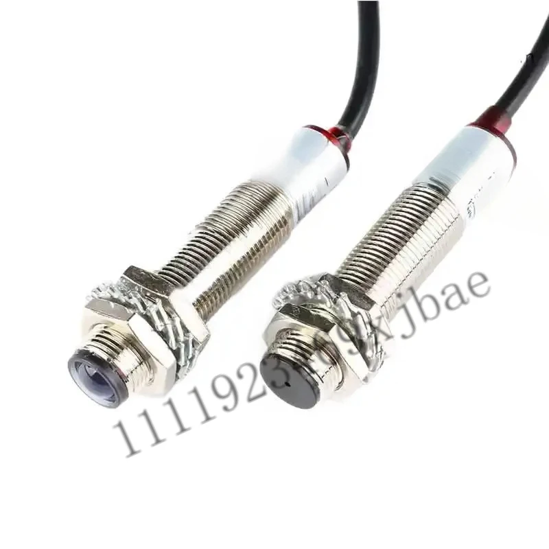 M12 Thread Laser Through-beam Photoelectric Sensor NPN Normally Open Waterproof DC Laser Switch 20m Detection Distance
