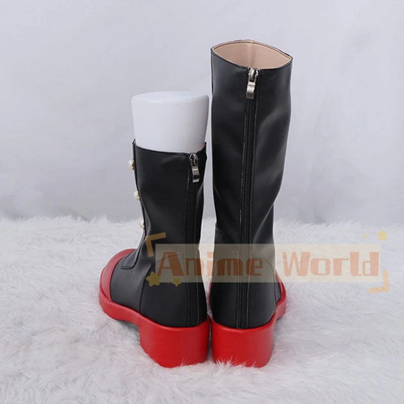 Jogo Genshin Impact Collab Lynette Cosplay Sapatos, Botas De Carnaval De Halloween, Custom Made