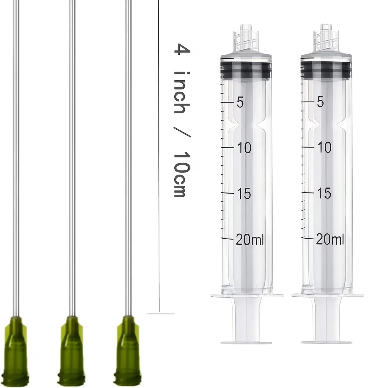 6-piece set (syringe + needle) 0.34 oz / 0.68 oz / 2.03 oz plastic syringe, card for laboratory use