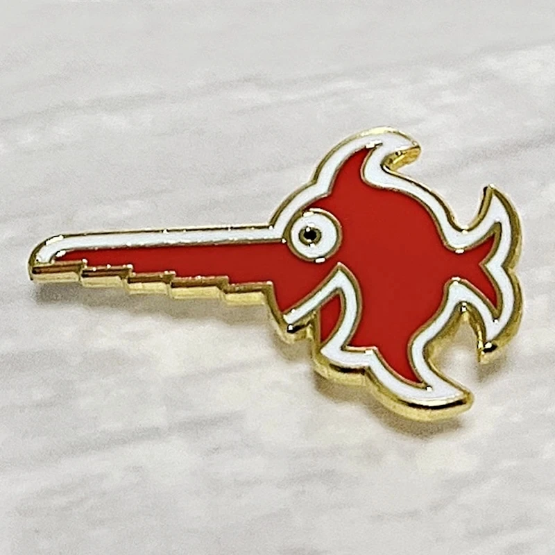 German UBoat U96 Submarine Red Laughing Swordfish Enamel Lapel Pin Collect Badge Jewelry Adorn Backpack Hat Collar Brooches