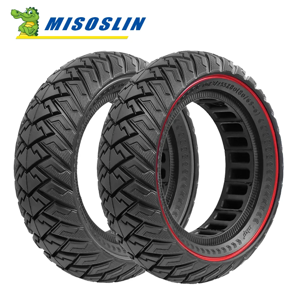 Electric Scooter 10*3/255*80(80/65-6)Off-road Solid Tire Explosion-proof for KUGOO M4 Pro/VSETT10+/Zero 10X/Kaabo Parts