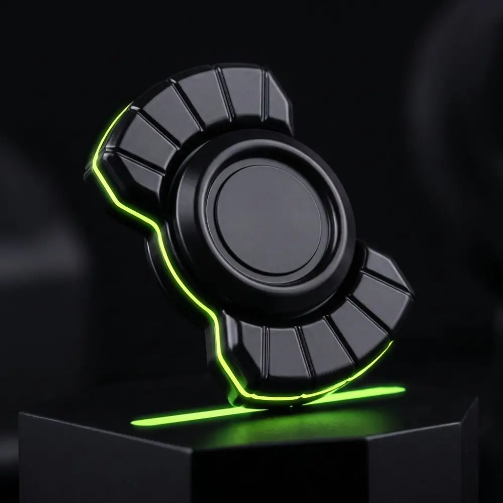 Multiple Play Magnetic Fidget Toy Spinning Top Alloy Material Adult Fidget Spinner with Click Button Entertainment Hand Spinner