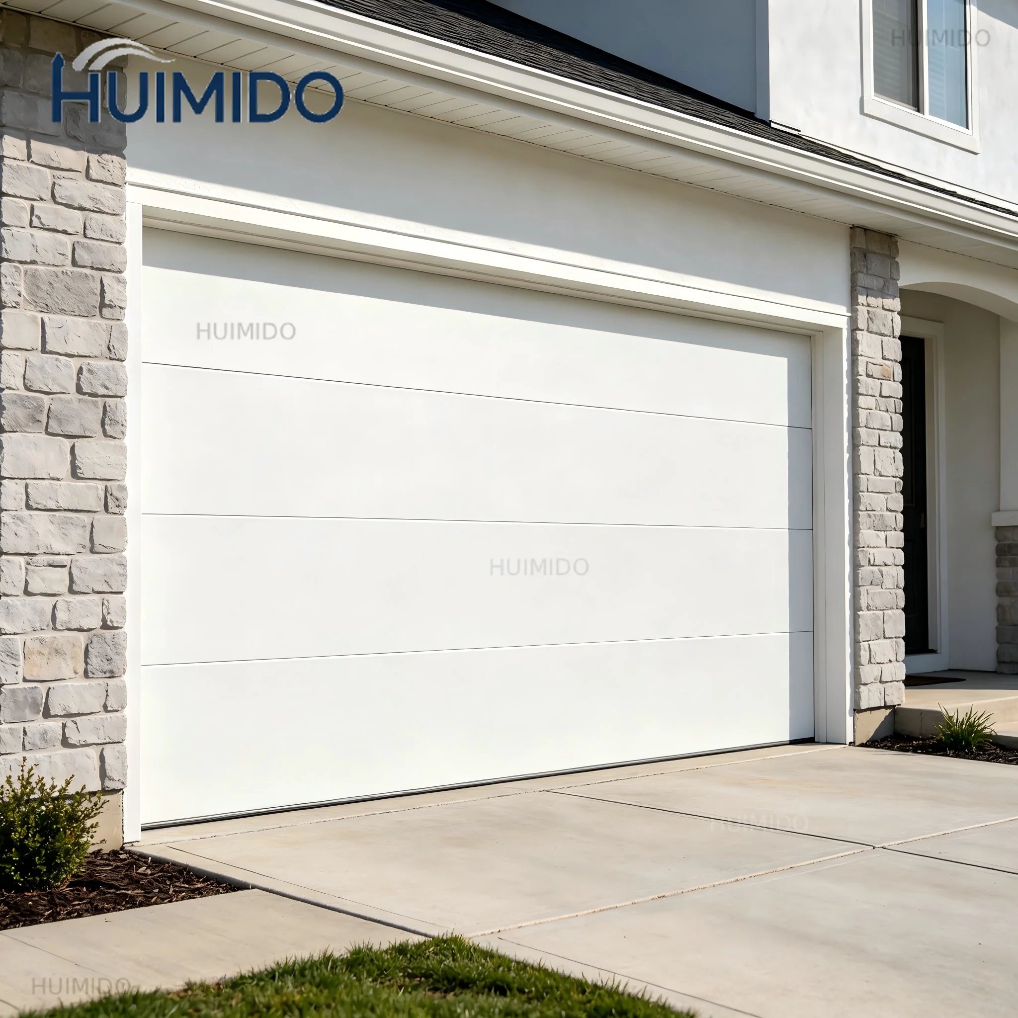 Villa aluminum alloy flap door electric intelligent remote control anti-theft home silent lifting door garage rolling shutter