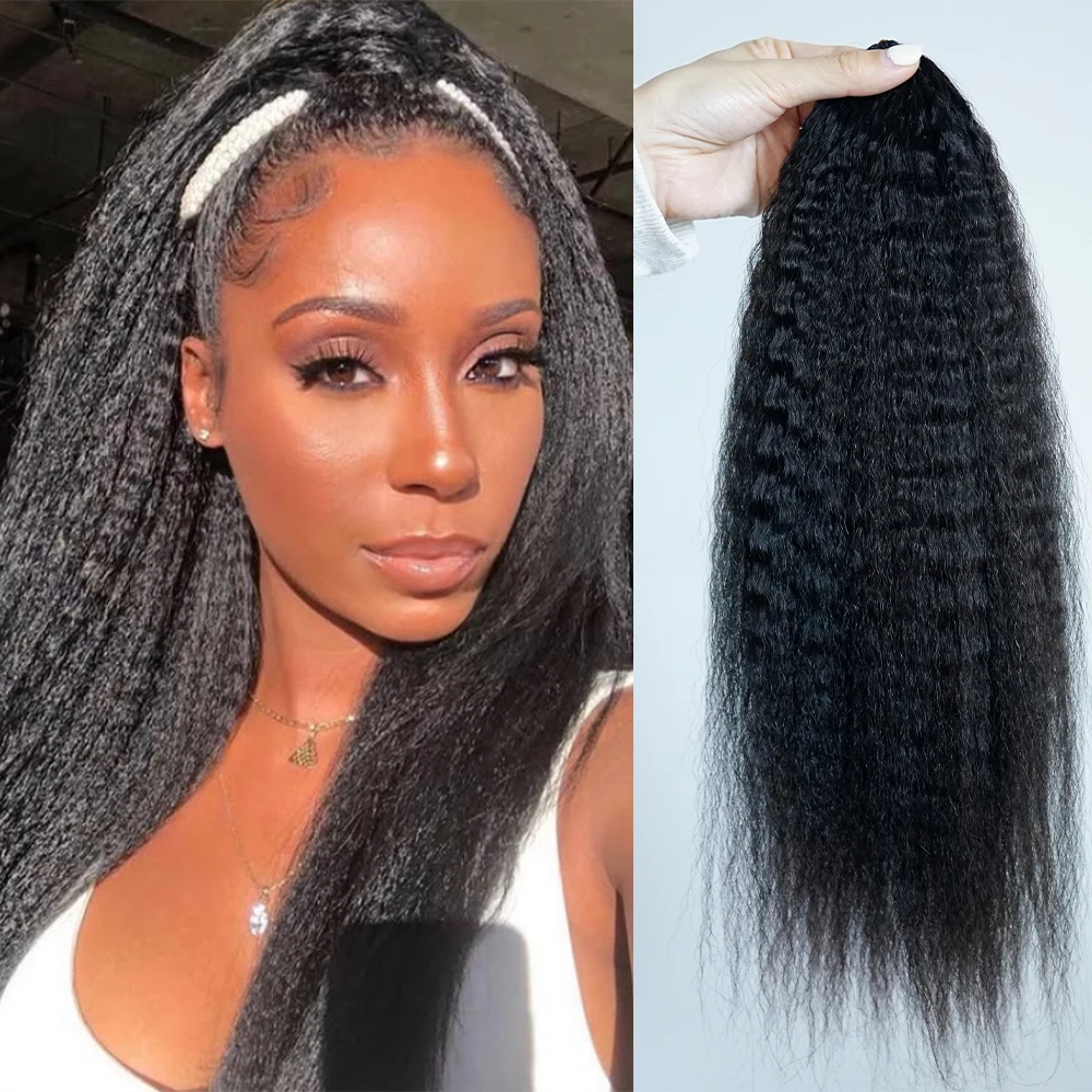 

Афро-кудрявые прямые предварительно разделенные крючком волосы без узлов, вязанные крючком волосы с перьями, 100% бесклеевые кружевные человеческие волосы