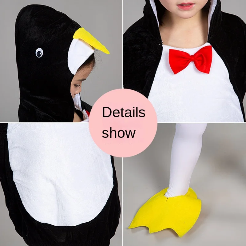 Kinder Kleiner Pinguin Tier Tanzkleid Kinder Kindergarten Jungen und Mädchen Cartoon Rollenspiel Performance Kostüm