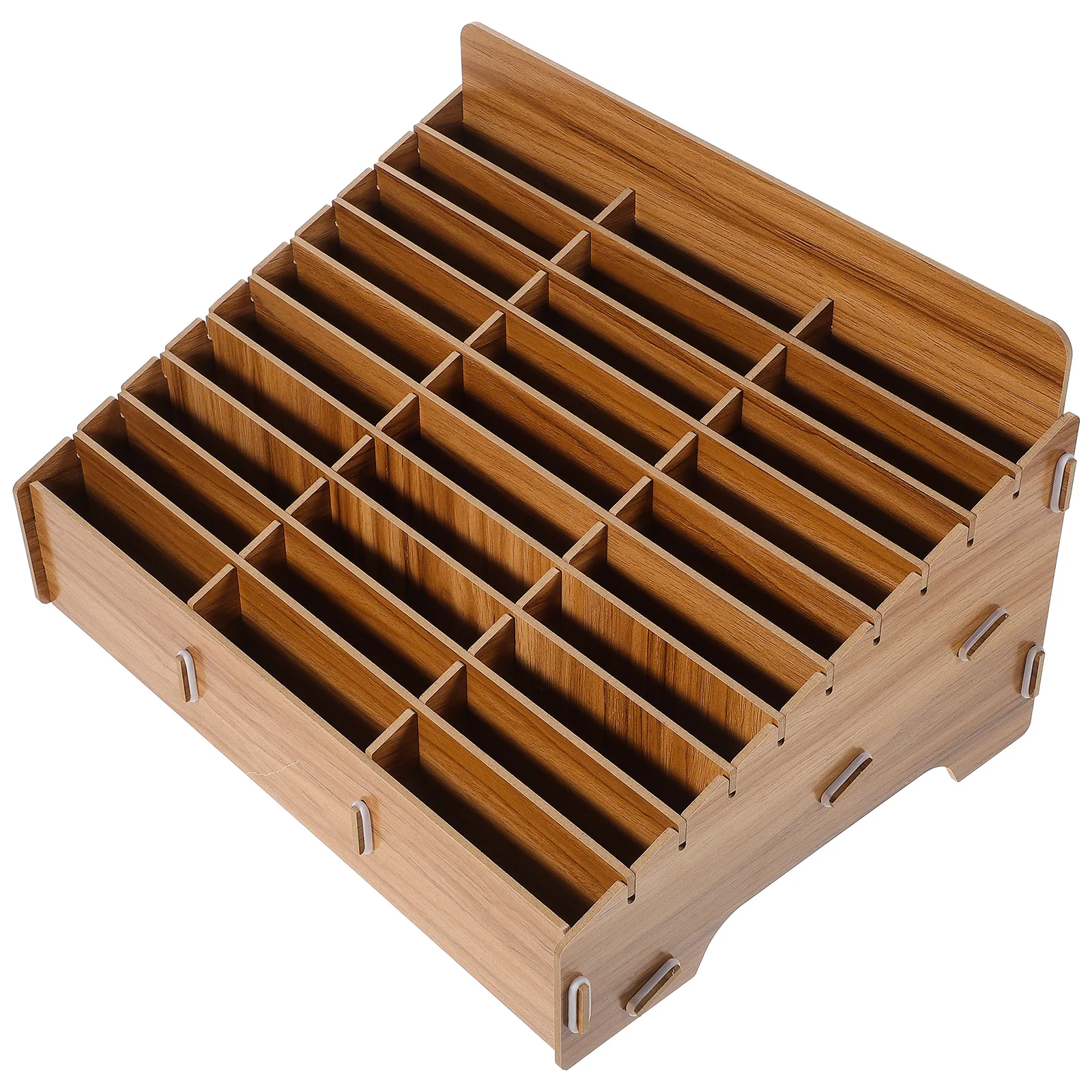 Desktop Mobile Phone Storage Box Paper Organizer Temporary Holder Black Office Nice