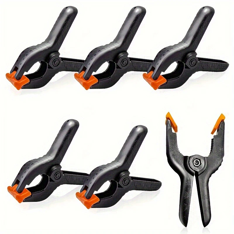 10 Pack Background Clip Adjustable Nylon Spring Clamps for Photography Studio Tool Accessories Background Backdrops Fixed Clips