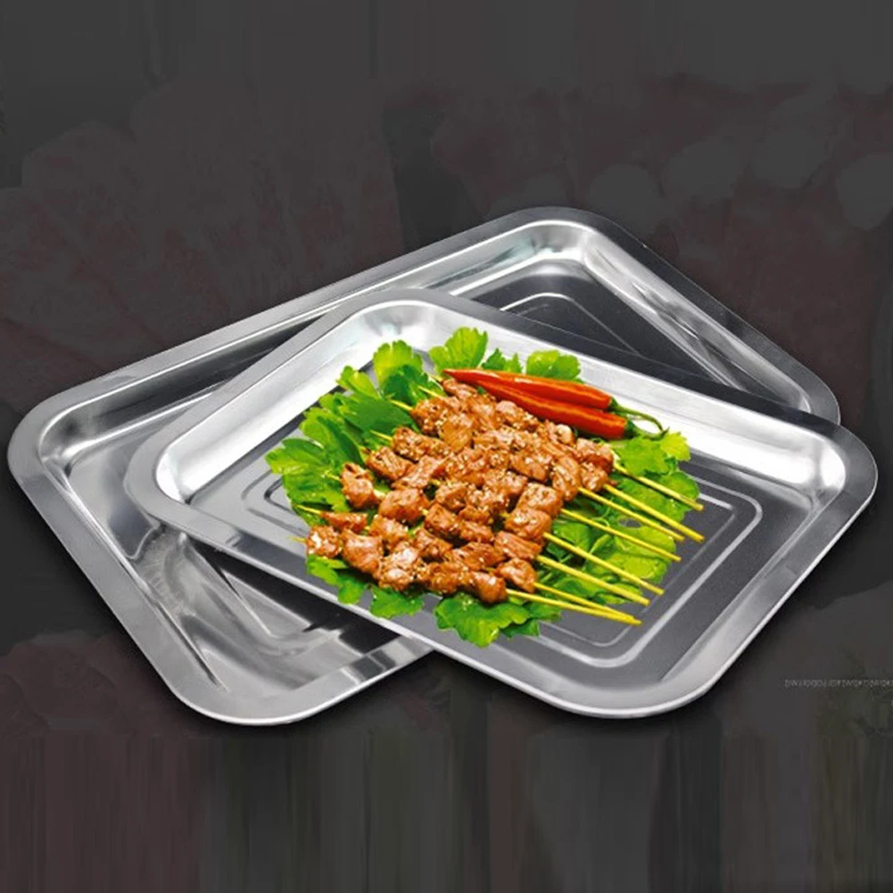 

Stainless Steel Sheet Pan Cake Pan For Oven Microwave Oven Available Non-Stick Drip Pan Barbecue Tool Accessories For Turkey