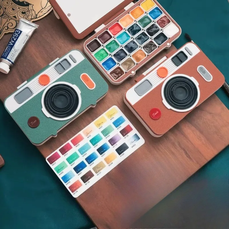 

Набор акварельных красок Holbein, 24 цвета, 1 мл, в портативной упаковке, для студентов, для рисования на природе, портативная палитра, художественные принадлежности