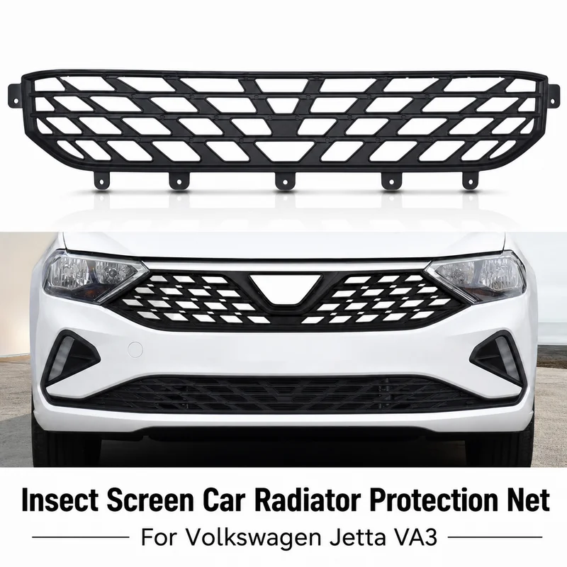 For Volkswagen Jetta VA3 Insect Screen Car Radiator Protection Net Condenser Dustproof Mesh Grille Debris Guard 115 Characters