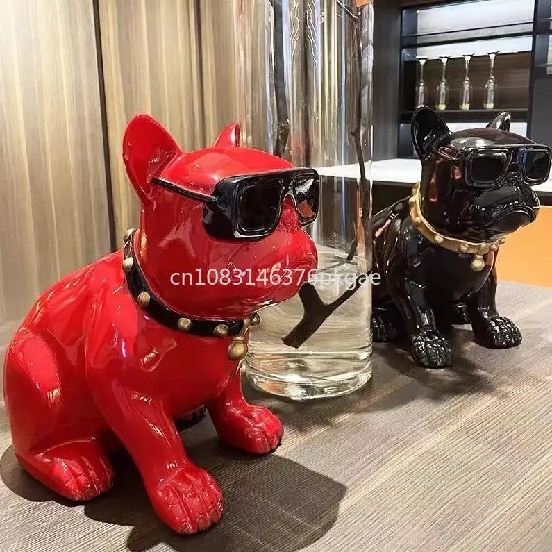 

Creative Living Room Dog Piggy Bank Decoration Living Room Decoration Method Dog Fighting Simple TV Cabinet Decoration Furniture