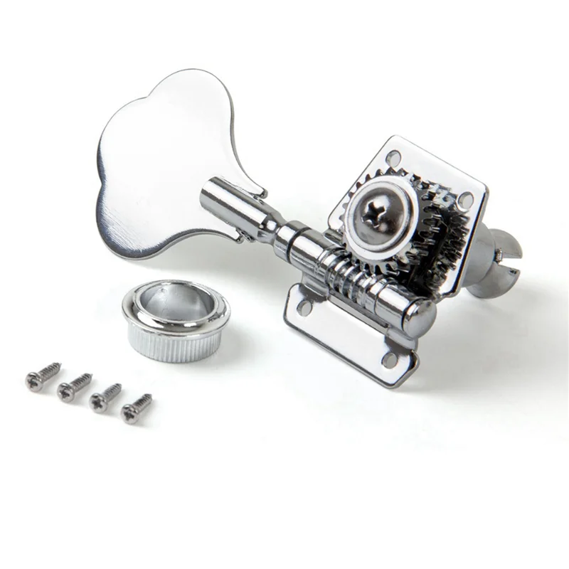 

12Pcs Guitar Tuning Pegs Electric Bass Tuner Peg Guitar Open Gear Tuning Pegs Machine Heads For Fender Jazz Bass Silver