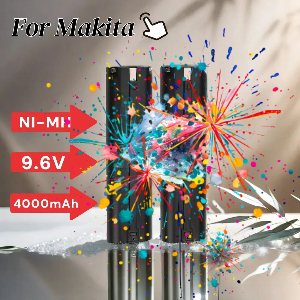 

9.6V 4.0Ah Battery for Makita 9000 9001 9002 9033 9600 191681-2 192533-0 632007-4 ML900 ML902 903DW Cordless Drill Batteries