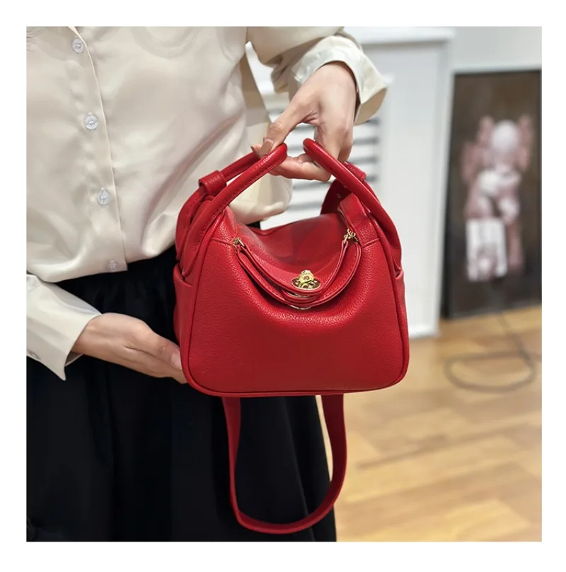 

Женская роскошная кожаная стильная классическая модная большая сумка Элегантная дизайнерская сумка через плечо для повседневной одежды