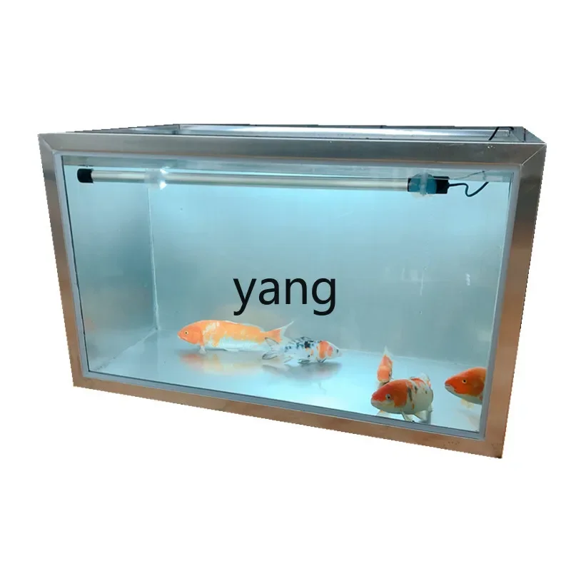 

LH stainless steel large glass ornamental fish tank aquarium fish turtle pool