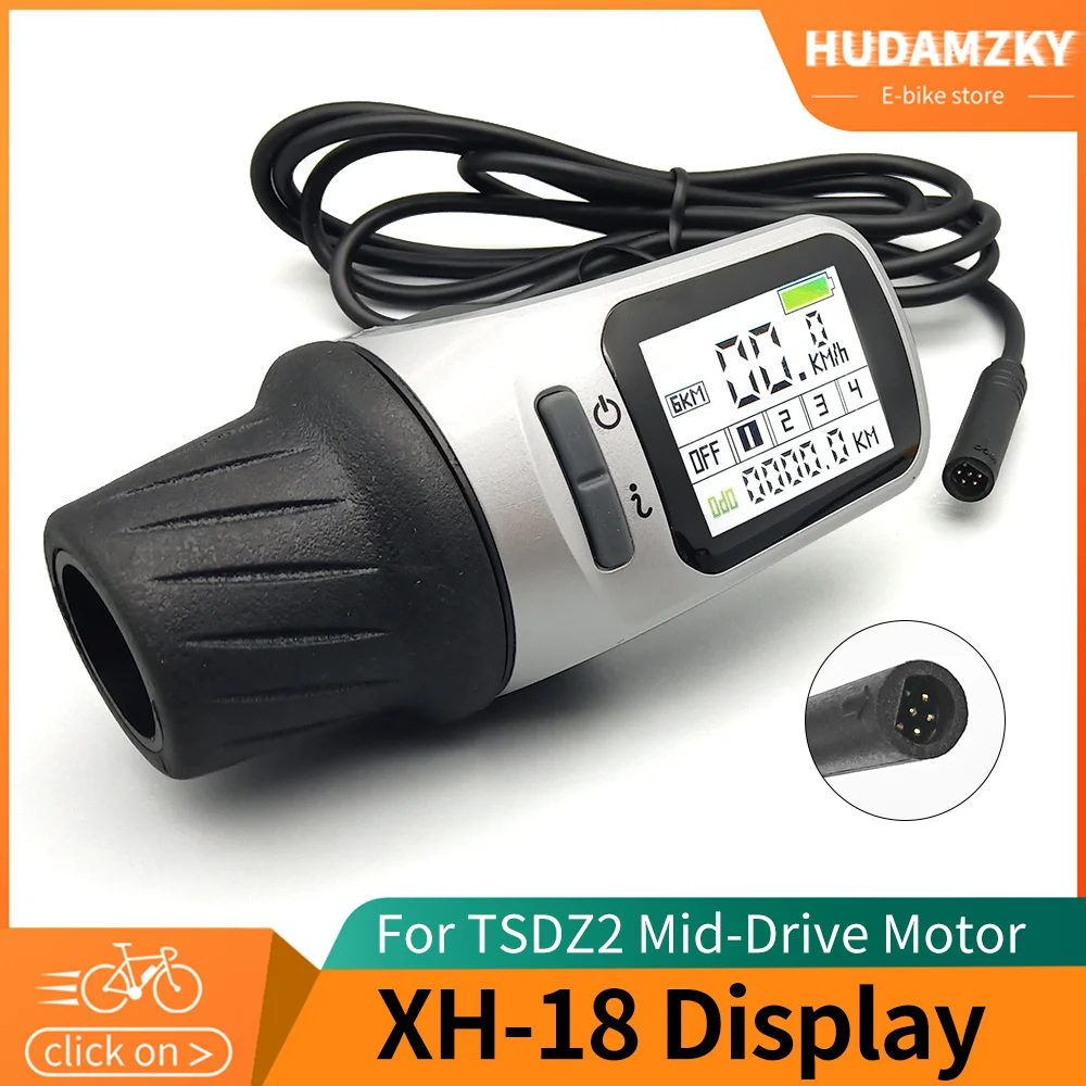 Ebike Dsiplay TSDZ2 TSDZ2B XH18-LCD 6pin LCD Display for TONGSHENG Mid Drive Motor Electric E Bike Bicycle Conversion Kit