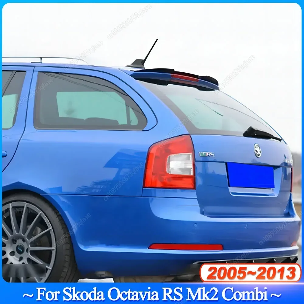 For Skoda Octavia RS Mk2 Combi 2005-2007 Tail Wing For Facelift Combi 2008-2013 Rear Roof Lip Spoiler Universal Spoiler Tuning