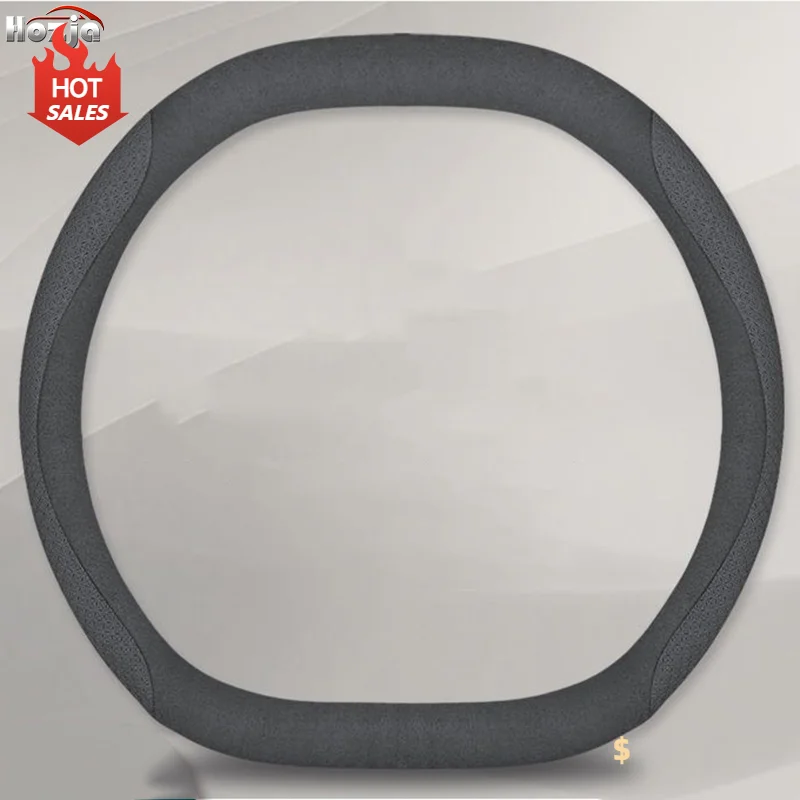 Leather Car Steering Wheel Cover for KIA EV3 GT-line 2025 2024 2023 Breathable Non-slip Car-styling Auto Accessories