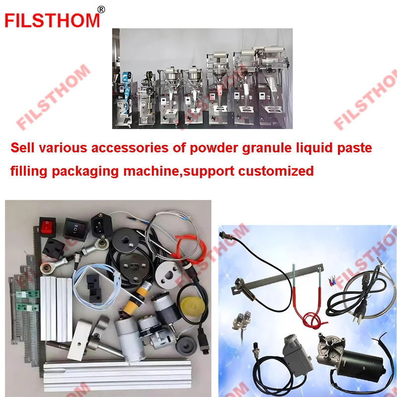 

Accessories Of Pouch Bag Liquid Paste Powder Granule Filling Packing Machine Parts