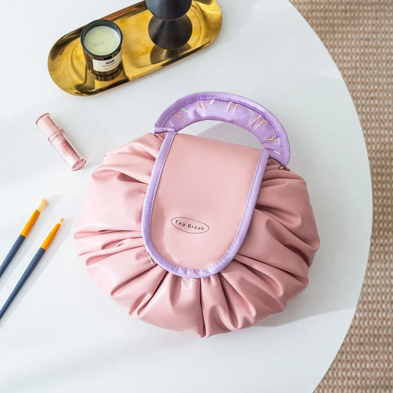 حقيبة مكياج للسفر برباط مقاومة للماء وحقيبة تخزين محمولة ذات سعة كبيرة #5