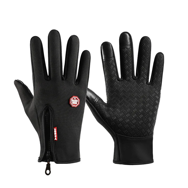 AliExpress NONE Children's Cycling Gloves Autumn Winter Skiing Warm Fleece Touch-Screen Non-slip Boys Girls Outdoor Exercise Kids Sports Gloves