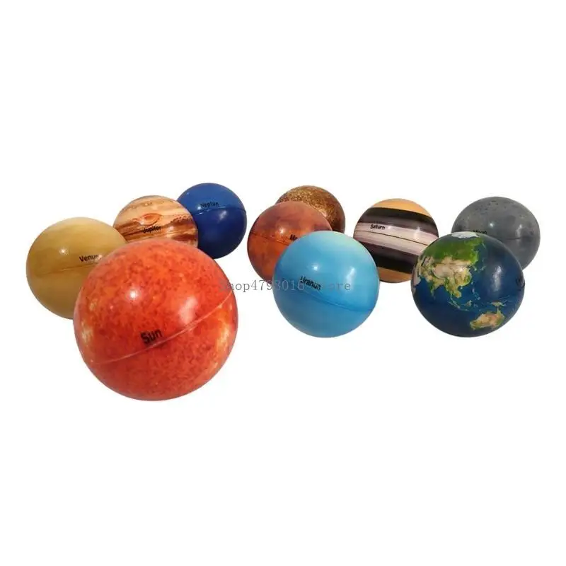 

12шт Галактики-планетные шарики мягкие сжимания.