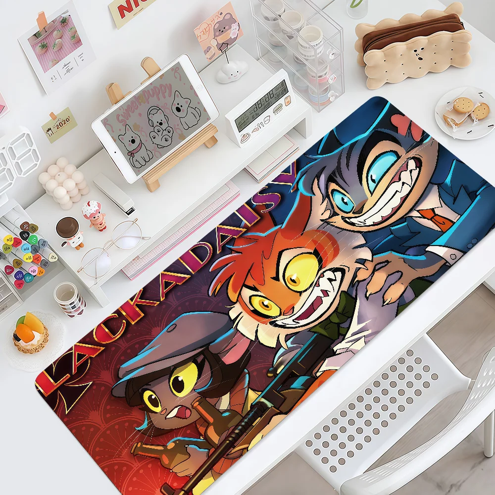 Cartoon Lackadaisy Mouse Pad Large Non-slip Lockedge Desktop Computer Desk Mat Keyboard Writing MousePad Office Gamer Student