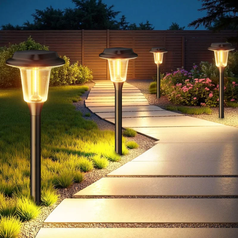 

6/12 Pack Solar Pathway Lights, 30LM Super Bright 12Hrs Auto, for Yard/Lawn/Walkway