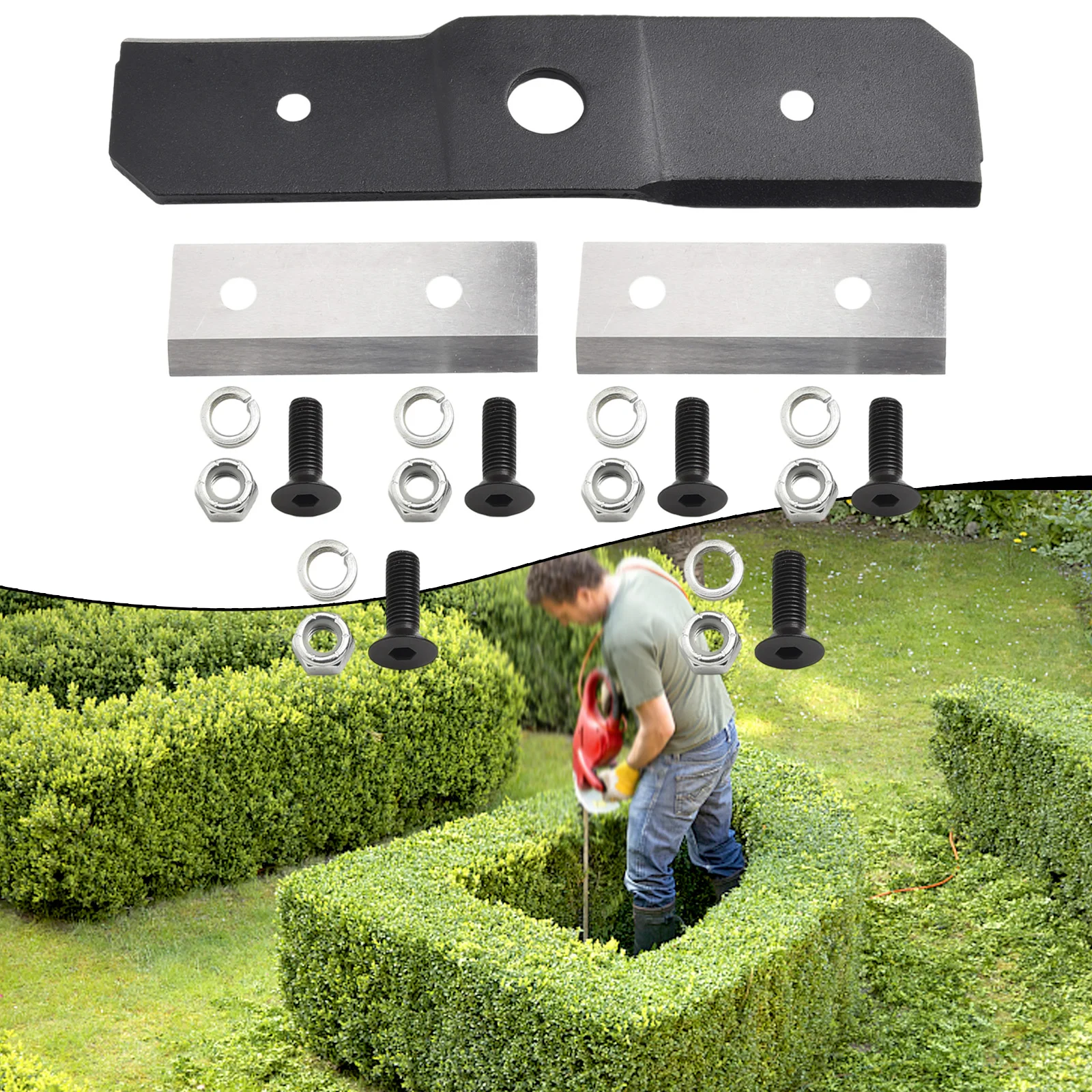 Robust Replacement for blades for Troy-Bilt Chipper Shredder Models 742-04050 and 742-0544 with All Necessary Screws
