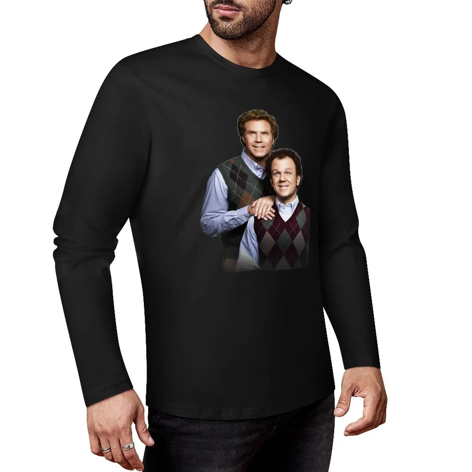 

step brothers Long T-Shirt t-shirts man blank t shirts black t shirt men clothings